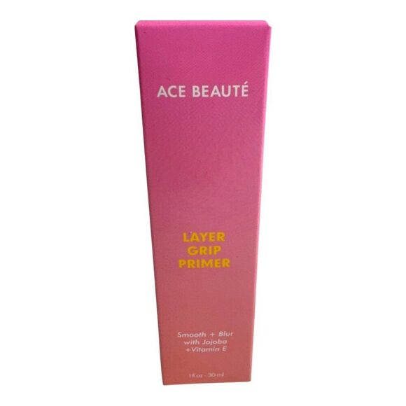 ACE BEAUTE Layer Grip Primer Smooth + Blur With Jajoba + Vitamin E 1 fl oz NIB - Picture 2 of 6